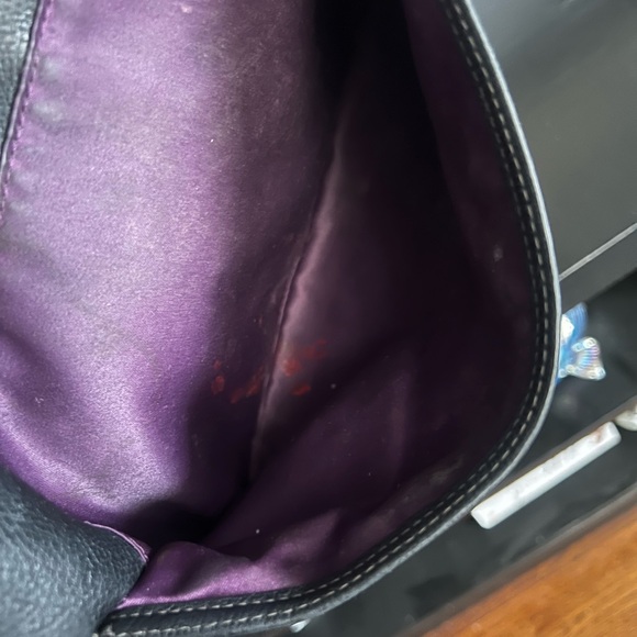 Coach Tribeca Black Leather Chain-Handle Tote - Picture 15 of 15